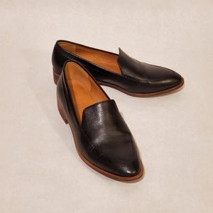 Madewell Frances Loafer in Black Leather